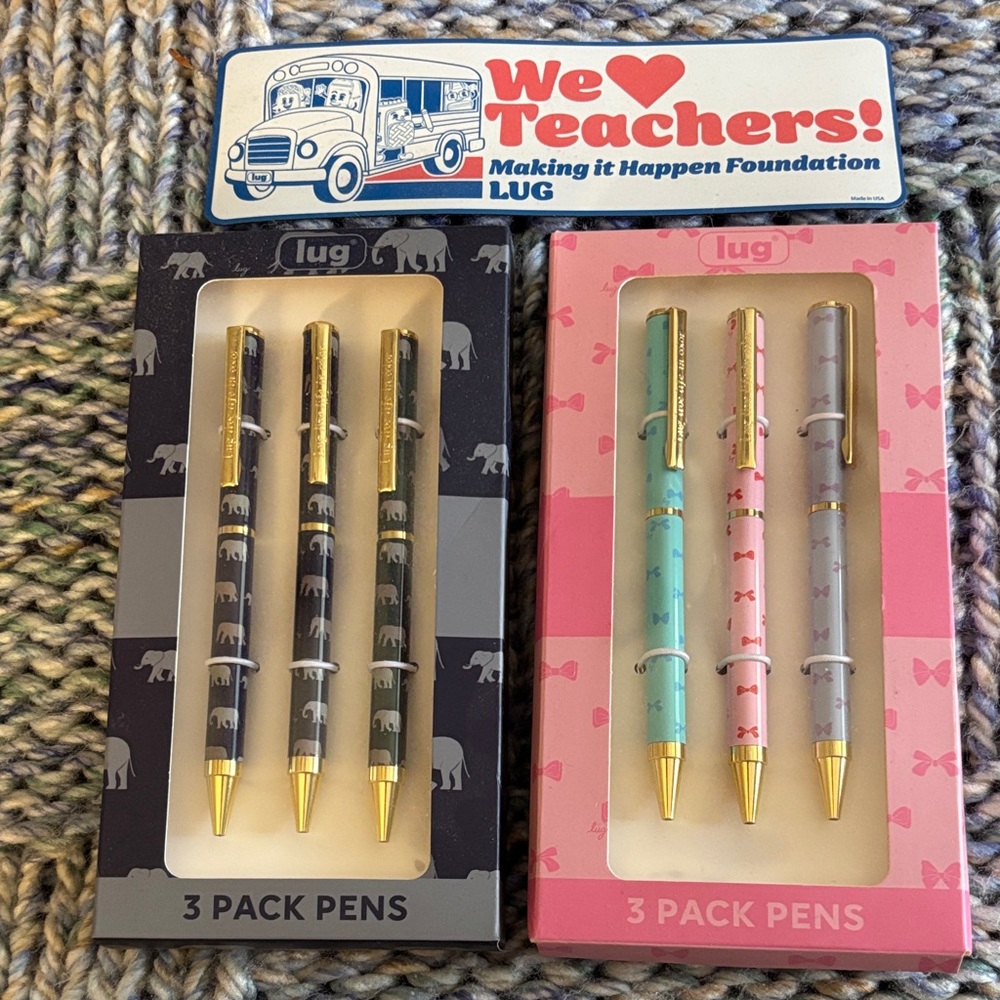 LUG - 2 Pen sets with bonus magnet.